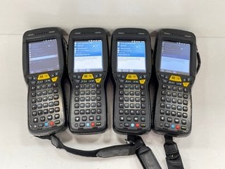 QTY OF 4 HONEYWELL DOLPHIN 99EX HANDHELD MOBILE COMPUTERS: MODEL NO 99EXLW (WITH BATTERY) [JPTM124426]