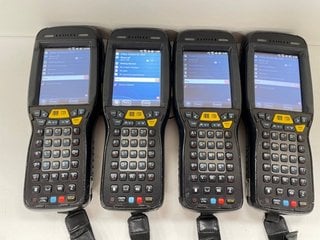 QTY OF 4 HONEYWELL DOLPHIN 99EX HANDHELD MOBILE COMPUTERS: MODEL NO 99EXLW (WITH BATTERY) [JPTM124837]