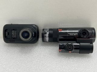 3 X ASSORTED DASH CAMERAS (UNIT ONLY, TO INCLUDE BLACKVUE DR770X-2CH, BLACKVUE RC110F, NEXTBASE 320 XR & NEXTBASE GO PACK PLUS ACCESSORY PACK) [JPTM124820]