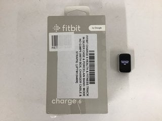 FITBIT CHARGE 6 HEALTH & FITNESS TRACKER IN SILVER CASE & PORCELAIN BAND: MODEL NO G3MP5 (WITH BOX, CHARGER CABLE & STRAPS) [JPTM124409]