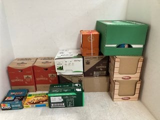 QTY OF ASSORTED FOOD ITEMS TO INCLUDE NATURE VALLEY PROTEIN PEANUT AND CHOCOLATE 4 X 40G BARS BB: 09/24 (SOME ITEMS MAY BE PAST SELL BY): LOCATION - H5