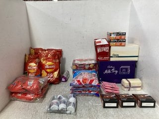 QTY OF ASSORTED FOOD ITEMS TO INCLUDE MR ORGANIC COCOA BISCUITS 250G BB: 09/24 (SOME ITEMS MAY BE PAST SELL BY): LOCATION - H6