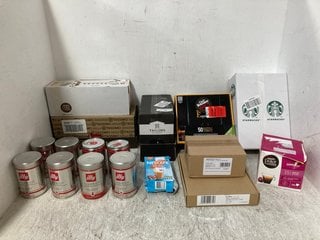 QTY OF ASSORTED COFFEE ITEMS TO INCLUDE MULTI OF ILLY CLASSICO CLASSIC ROAST 100% ARABICA COFFEE BEANS 250G BB: 04/26: LOCATION - H6