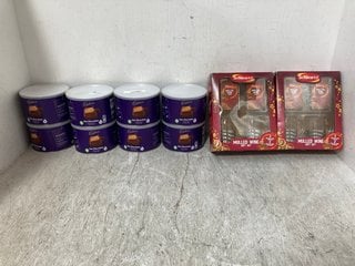 8 X CADBURYS ORIGINAL HOT CHOCOLATE POWDERS 1KG BB: 10/24 TO INCLUDE 2 X SCHWARTZ MULLED WINE GIFT SETS 2 X 18G (NO BB): LOCATION - H6