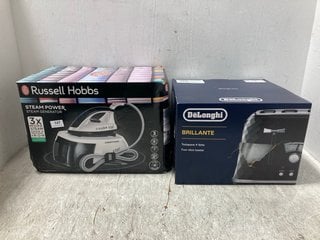 RUSSELL HOBBS STEAM POWER STEAM GENERATOR TO INCLUDE DELONGHI BRILLANTE 4 SLICE TOASTER: LOCATION - H7