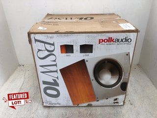 POLK AUDIO PSW10 MONITOR SERIES SUBWOOFER RRP - £320: LOCATION - E0