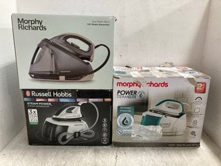 3 X ASSORTED MORPHY RICHARDS AND RUSSELL HOBBS ASSORTED STEAM GENERATORS: LOCATION - H12