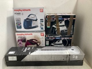 5 X ASSORTED HOUSE HOLD APPLIANCES TO INCLUDE 4 X ASSORTED MORPHY RICHARDS STEAM GENERATORS: LOCATION - H14