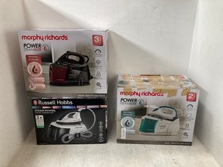 3 X ASSORTED RUSSELL HOBBS AND MORPHY RICHARDS STEAM GENERATORS: LOCATION - G18