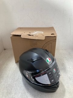 AGV K3 PROTECTIVE MOTORCYCLE HELMET IN MATTE BLACK SIZE: L RRP - £189: LOCATION - G16