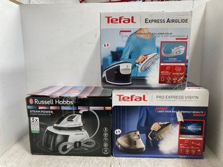 3 X ASSORTED RUSSELL HOBBS AND TEFAL STEAM GENERATORS: LOCATION - G15