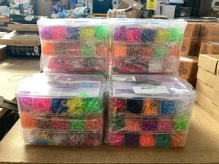 QTY OF LOOM ELASTIC BRACELET MAKING BAND PACKS: LOCATION - G5