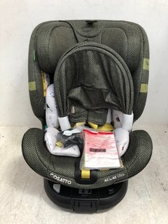 COSATTO ALL IN ALL ULTRA ROTATE I - SIZE CHILDRENS CAR SEAT IN BUREAU RRP - £349: LOCATION - G0