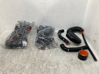 3 X MISHIMOTO 01 - 07 SUBARU WRX AND STI TMIC SILICONE HOSES IN BLACK - 4038BK RRP - £504: LOCATION - F2