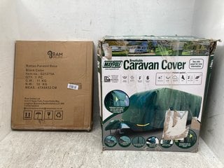 2 X ASSORTED ITEMS TO INCLUDE MAYPOLE BREATHABLE CARAVAN COVER: LOCATION - F3