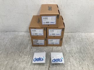 5 X DETA 10A 1 GANG 2 WAY PLATE SWITCHES - S1203: LOCATION - F4