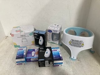 QTY OF ASSORTED BABY ITEMS TO INCLUDE 2 X BRAUN NASAL ASPIRATORS: LOCATION - H1