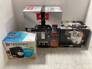 3 X ASSORTED COFFEE ITEMS TO INCLUDE BOSCH TASSIMO SUNY COMPACT COFFEE MACHINE: LOCATION - H3