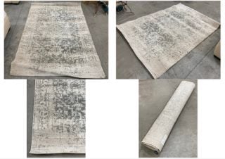 EASY LIVING NOVA LARGE FLOOR RUG IN ANTIQUE GREY FINISH : SIZE 160 X 230CM - RRP £149: LOCATION - B2