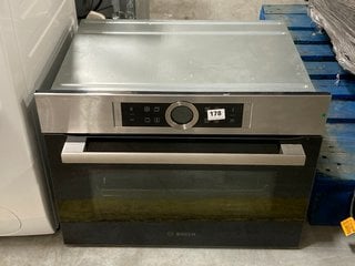 BOSCH BUILT IN SINGLE ELECTRIC OVEN: MODEL CBG675BS1B - RRP £849: LOCATION - B8