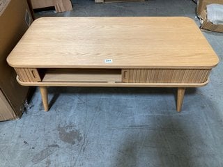 JOHN LEWIS & PARTNERS GRAYSON STORAGE COFFEE TABLE IN OAK - RRP £349: LOCATION - B9