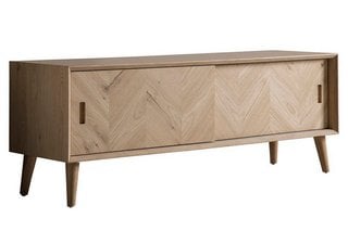 LANCASTER CHEVRON MEDIA UNIT IN OAK FINISH: LOCATION - A5