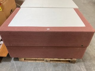 KING SIZE UPHOLSTERED STYLE 4 DRAWER STORAGE DIVAN BASE IN ROSE FABRIC: LOCATION - B3