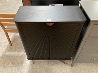 BOHO DRINKS CABINET IN BLACK AND BRASS FINISH: LOCATION - C4