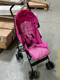 JOHN LEWIS & PARTNERS STROLLER IN BLACK AND PINK: LOCATION - A6