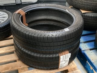 2 X GOODYEAR EFFICIENT GRIP PERFORMANCE CAR TYRES : SIZE 195/55R20: LOCATION - A4