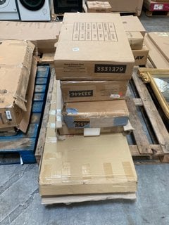 PALLET OF ASSORTED INCOMPLETE FLAT PACK FURNITURE COMPONENTS: LOCATION - A3