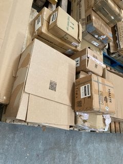 PALLET OF ASSORTED ITEMS TO INCLUDE BOX OF HALITE 3 X 8KG BLOCK SALTS: LOCATION - A3 (KERBSIDE PALLET DELIVERY)