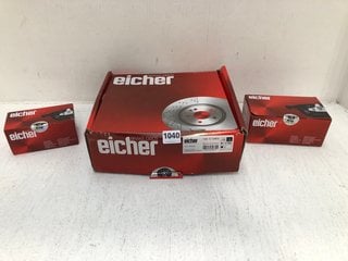 EICHER BRAKE DISCS TO FIT VAUXHALL PART NO: 104 72 0469 TO INCLUDE EICHER BRAKE PADS FOR FORD FOCUS/FORD GRAND C PART NO: 101 59 0339 & EICHER BRAKE PADS FOR FIAT 500C/OPEL CORSA/PROTON SATRIA NEO PA