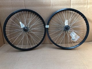 GUSSET REAR BICYCLE WHEEL 20 X 48H IN BLACK TO INCLUDE GUSSET FRONT BICYCLE WHEEL 20 X 48H IN BLACK: LOCATION - BR6