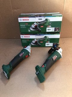 2 X BOSCH ADVANCED GRIND 18V-80 CORDLESS ANGLE GRINDERS: LOCATION - BR6