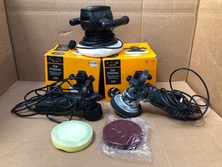 2 X DUAL ACTION POLISHERS TO INCLUDE 3 X CAR POLISHERS: LOCATION - BR7