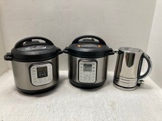 3 X ASSORTED KITCHEN ITEMS TO INCLUDE INSTANT POT DUO MULTI-USE PRESSURE COOKER: LOCATION - BR13