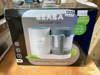 BEABA BABYCOOK NEO BABY FOOD PROCESSOR RRP £175: LOCATION - A6