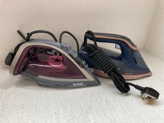 2 X ASSORTED IRON'S TO INCLUDE PHILIPS AZUR 8000 SERIES STEAM IRON: LOCATION - BR14