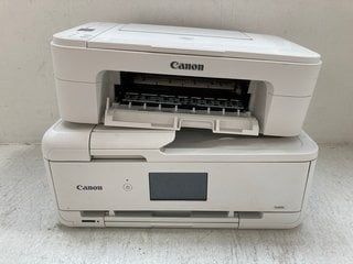 CANON PIXMA TS3351 WIRELESS COLOUR ALL IN ONE INKJET PRINTER IN WHITE TO ALSO INCLUDE CANON PIXMA TS9551C MULTIFUNCTION WIRELESS A3 PRINTER IN WHITE - RRP £189.99: LOCATION - BR15