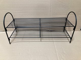 BLACK SHOE RACK - RRP £80: LOCATION - BR4