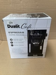 DUALIT CAFE ESPRESSO COFFEE MACHINE - RRP £129: LOCATION - BR2