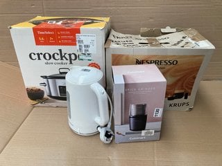 QTY OF ASSORTED SMALL KITCHEN APPLIANCES TO INCLUDE NESPRESSO VERTUO POP COFFEE POD MACHINE: LOCATION - BR2