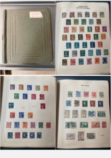 A LARGE ALBUM OF ANTIQUE INTERNATIONAL STAMPS TO INCLUDE GERMAN HYPERINFLATION: LOCATION - CR