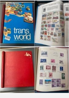 2 X VINTAGE STAMP ALBUMS AND CONTENTS: LOCATION - CR