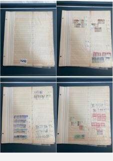 ANTIQUE STAMPS ON STOCK SHEETS, DEALER PRICED: LOCATION - CR