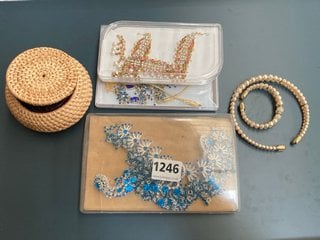 A COLLECTION OF WEDDING JEWELLERY: LOCATION - CR