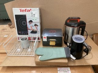 QTY OF ASSORTED HOUSEHOLD ITEMS TO INCLUDE TEFAL EVERYDAY PORTABLE INDUCTION HOB: LOCATION - BR12