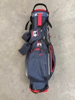 RIFE WATERPROOF DRY DESIGN GOLF CADDY BAG IN NAVY AND RED: LOCATION - BR8