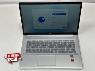 HP 17-CP2003NA 512 GB LAPTOP IN SILVER (WITH MAINS POWER CABLE, MINOR COSMETIC IMPERFECTIONS) AMD RYZEN 5 7520U @ 2.80GHZ, 8 GB RAM, 17.0" SCREEN, AMD RADEON GRAPHICS [JPTM124714] THIS PRODUCT IS FUL